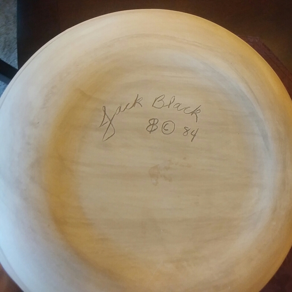 Authentic Navajo Artist Jack Black Ceramic Bowl - Picture 4 of 11